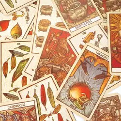 Labirynt Tarot Deck By Minerva Siegel A Tradycyjne 78-kartowe Tarot Major i Minor Arcana Pięknie ilustrowane karty