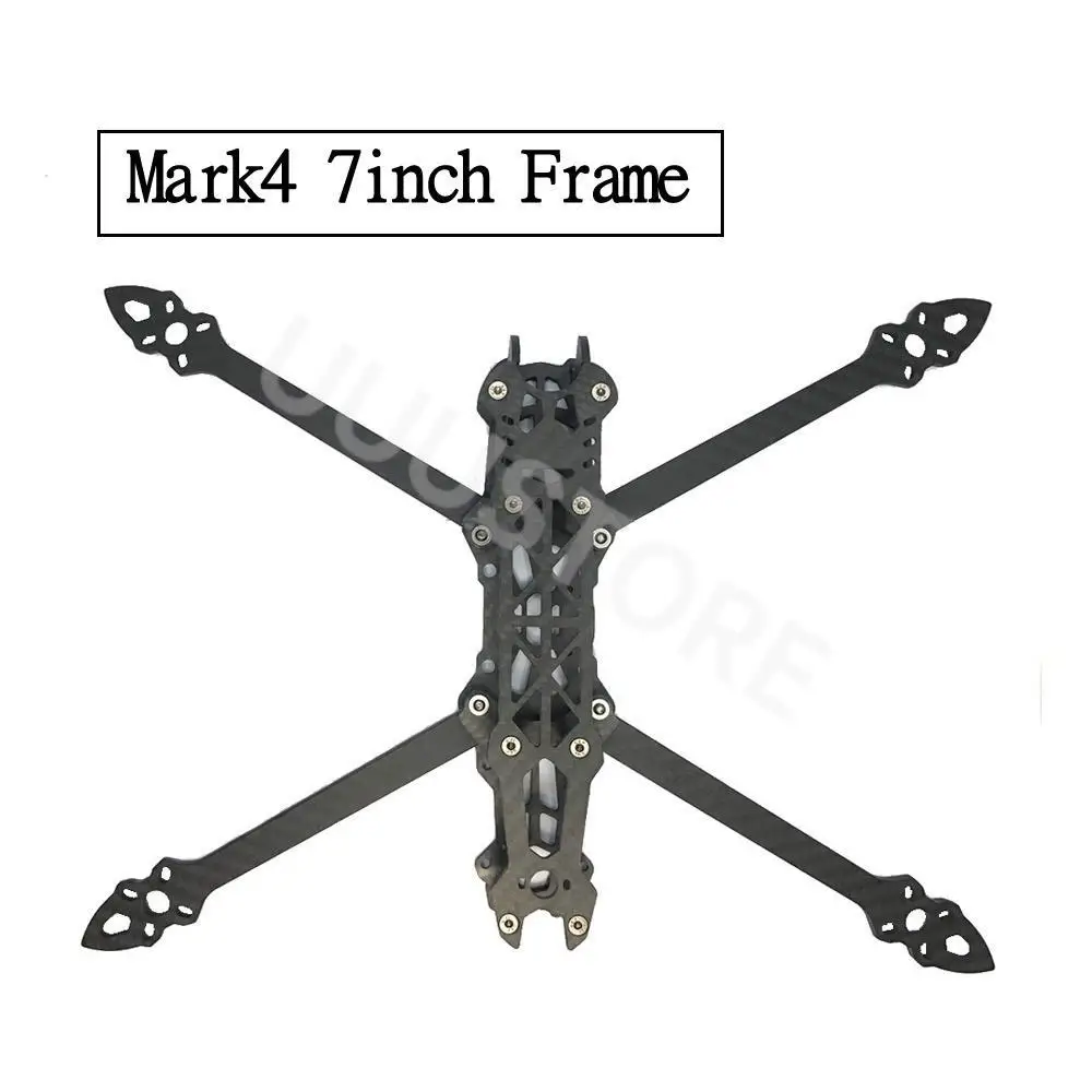 Mark4 7 polegadas 295mm com braço de 5mm quadro quadcopter 3k fibra de carbono 7 "fpv freestyle rc racing drone com peças de impressão para diy fpv