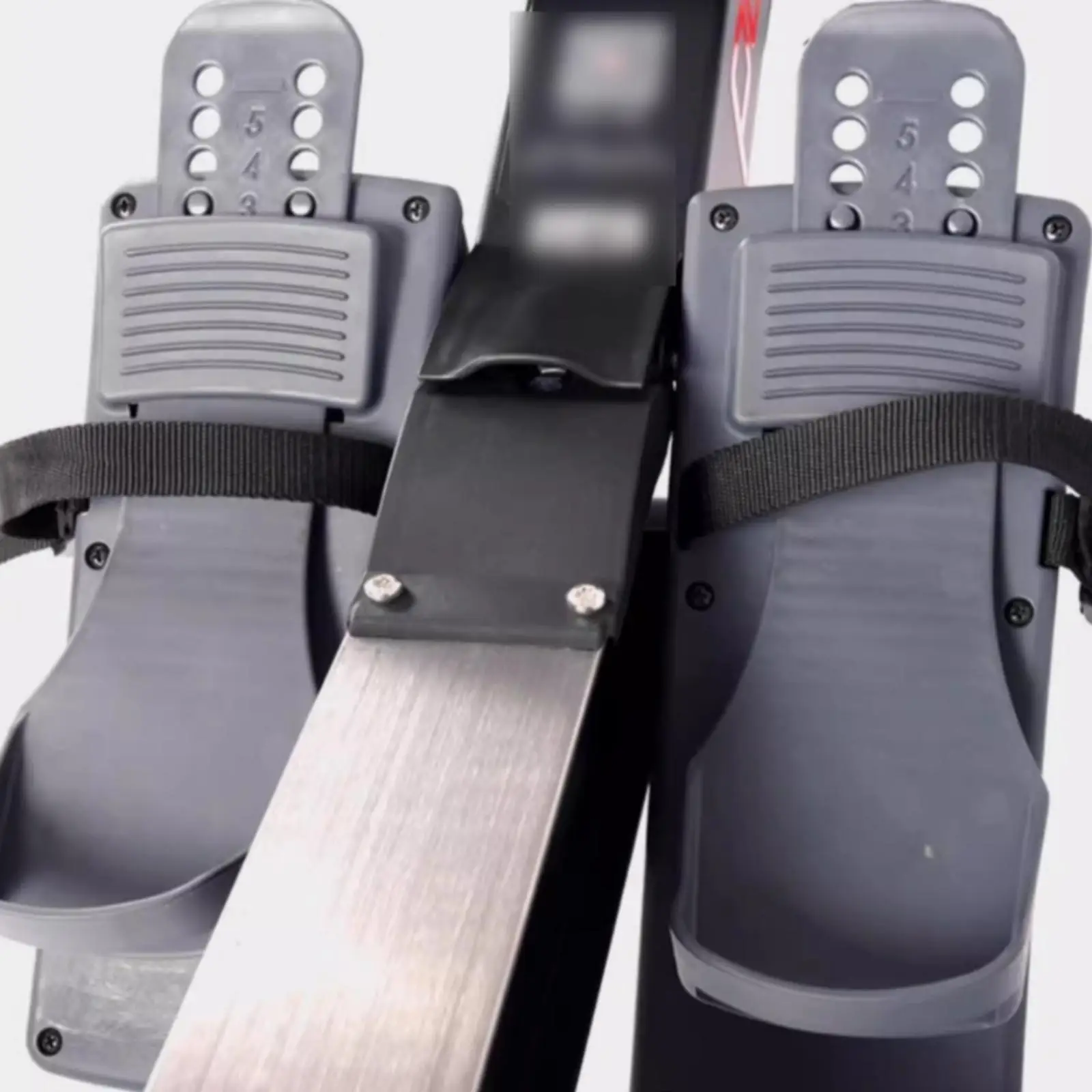 Rowing Machine Pedal Curved Toe Guard Adjustable Rowing Pedal Screw-Mount