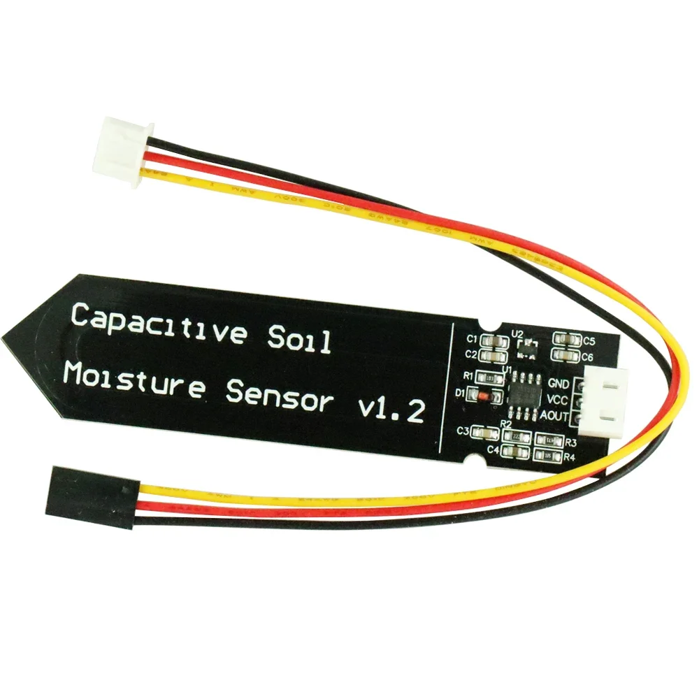 Analog Capacitive Soil Moisture Sensor V1.2 3.3~5.5V Corrosion Resistant With Gravity 3-Pin Interface for Arduino Raspberry