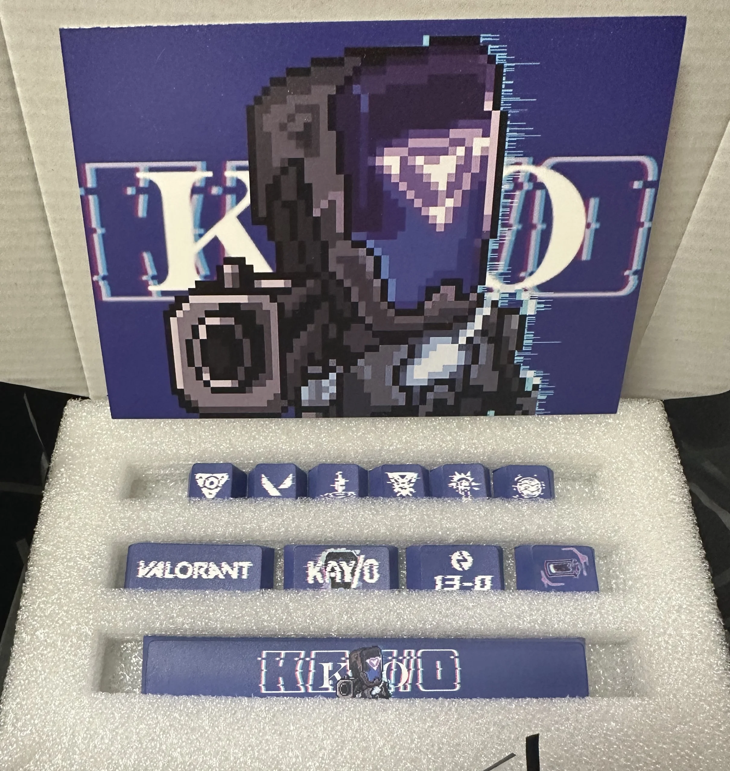 VALORANT KO keycaps five sided heat sublimation PBT material factory height