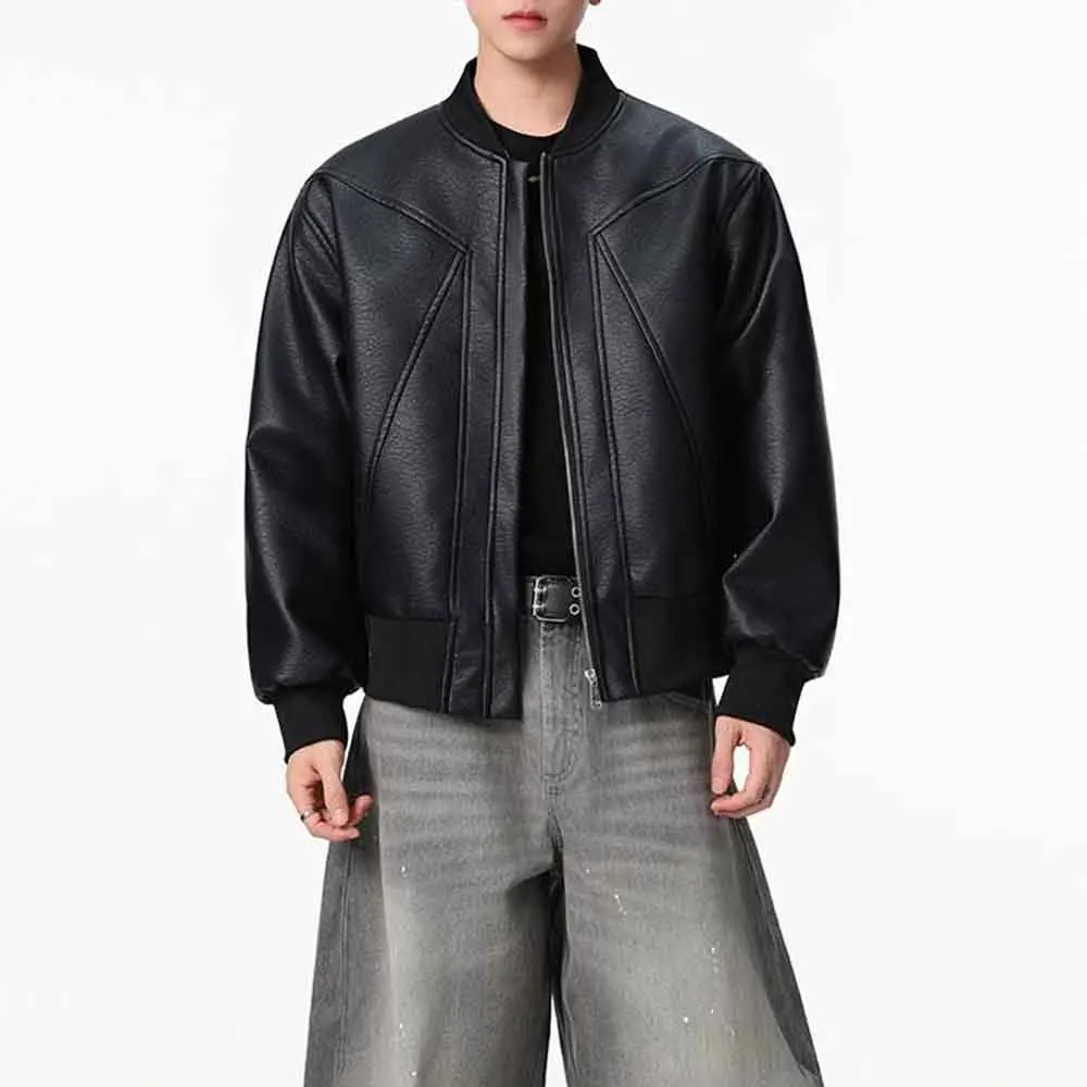 Mens Autumn Denim Jacket Rivets Deconstructed Jacket Streetwear Fashion Outdoor Versatile Retro Tops Men'S Clothing 2025 New