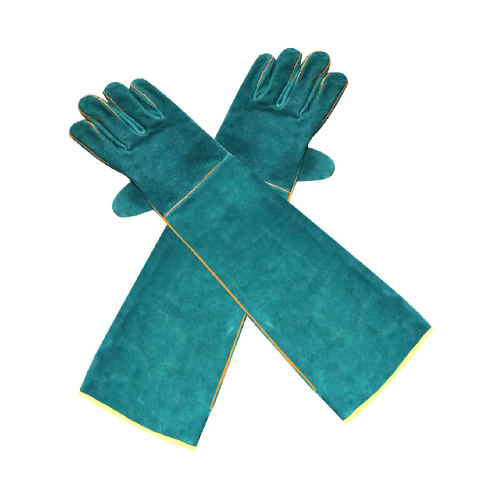 Equipment Anti Bite Safety Gloves Ultra Long Leather Green Pets Grip Biting Protective Gloves for Catch Dog Cat Reptiles Animal