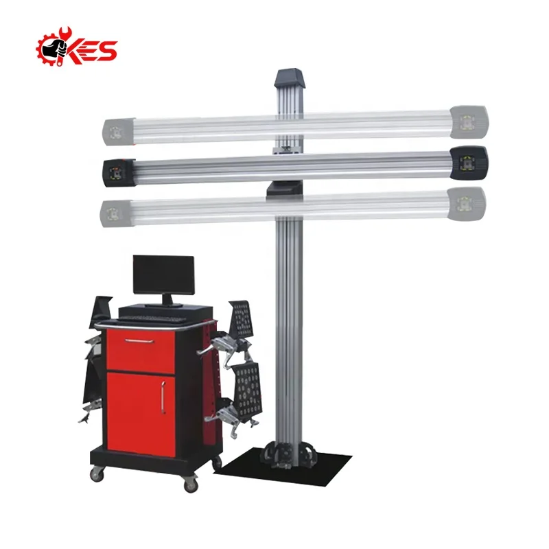 Car Four 3D Wheel Alignment Machine KES-V3D-AL Automotive Car Wheel Alignment Machine Wheel Alignment Software Tools Settings