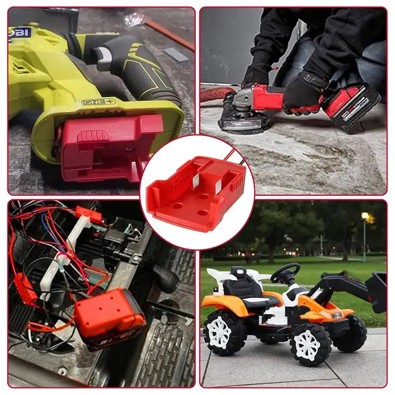 [NEW!A93G】 2-Pack Power Wheels Adapter For M18 Battery 18V, High-Quality Robotics DIY Connector