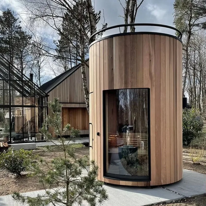 Factory Direct Sales Wholesale Russian Natural Solid Wood Outdoor Sauna Room Sizes