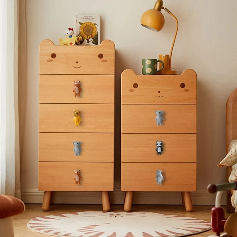 Ceramic Cartoon Panda Furniture Handle Drawer Knobs Cabinet Handles for Kids Room Animal Shape Kitchen Handle Door Hardware