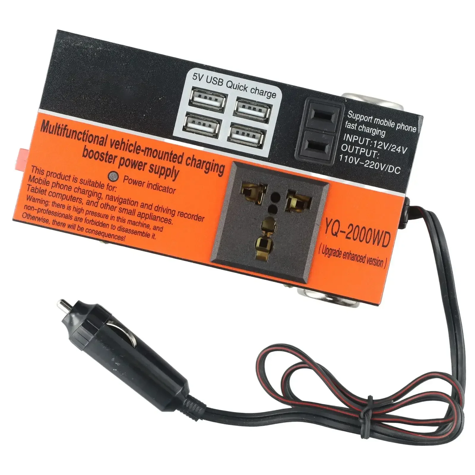 

Convenient Car Converter Power Inverter 1500W DC12V24V to DC110V220V with Short Circuit and Overcurrent Protection