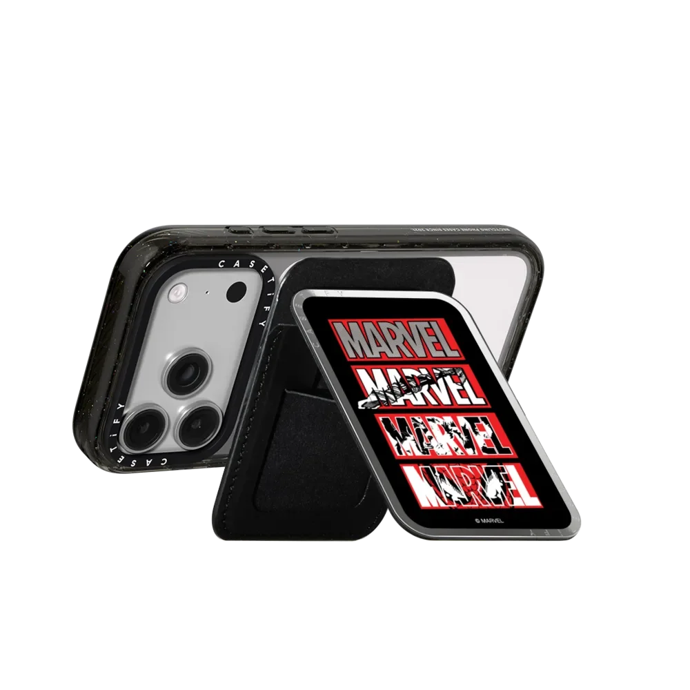 CASETiFY Co-brand Marvel Spider-Man Iron Man Series Magnetic Phone Holder Card Pack for iPhone17 16 15 14 13 for Samsung S25 A36 view 4