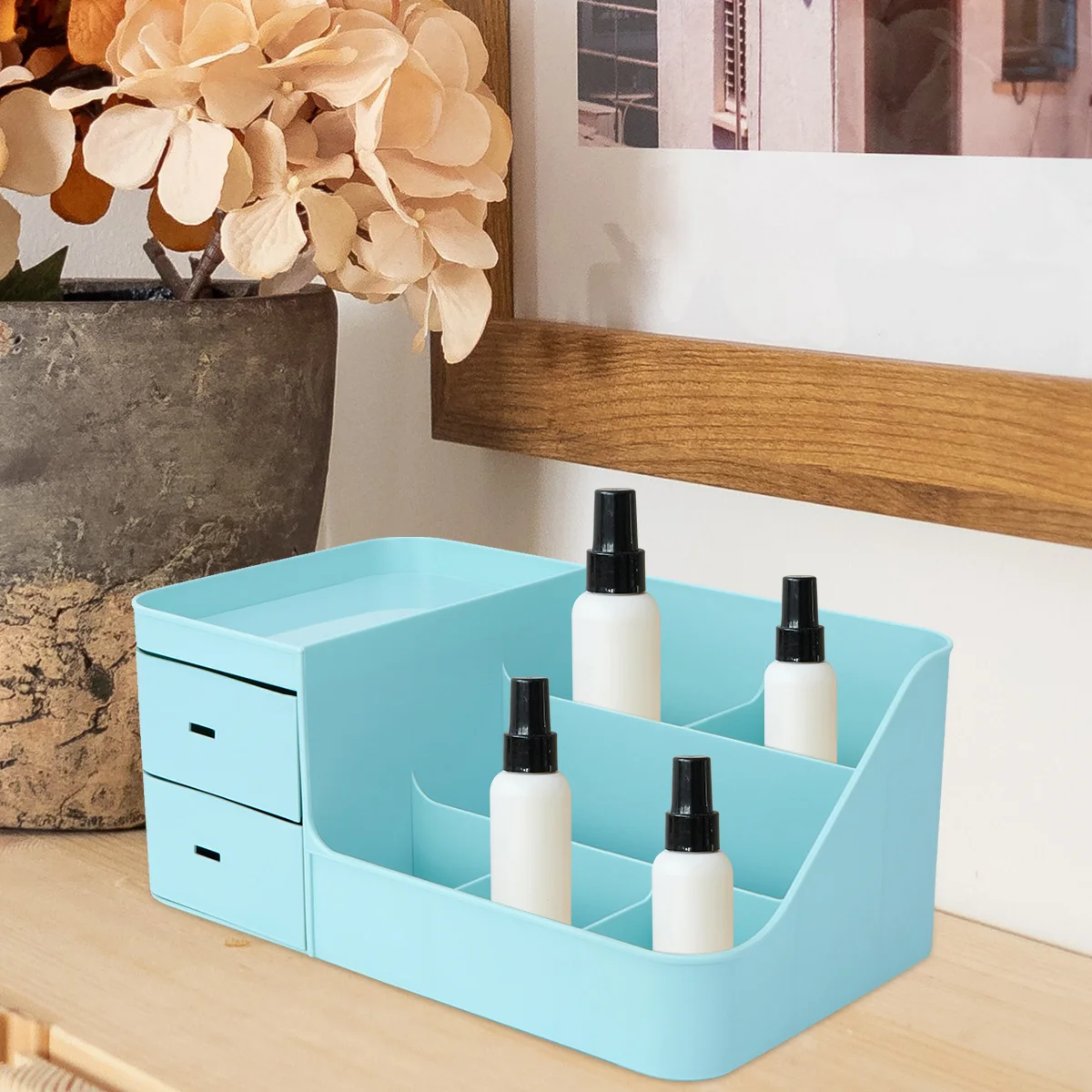 

ganizer Eco friendly Plastic Storage Box Drawers Bedroom Bathroom Desktop Make up Sundry Case Multifunctional Easy