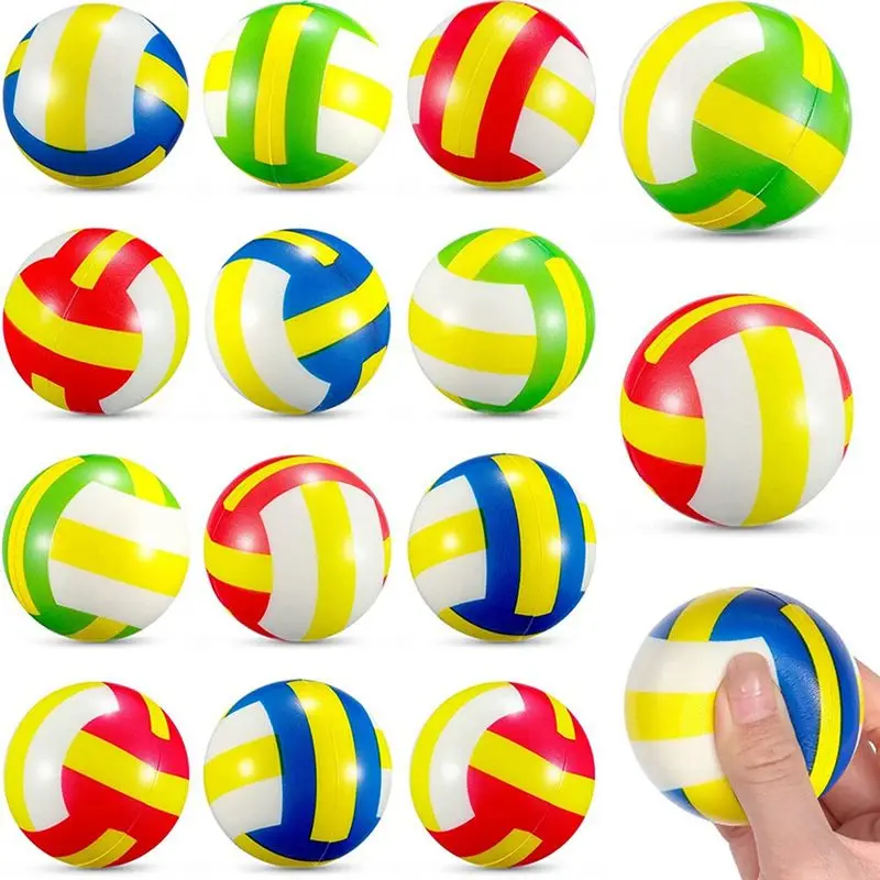 B05C-60Pcs Mini Volleyball Stress Balls 2.36 Inch Sports Balls Mini Volleyball For Children For Stress Relief,Party
