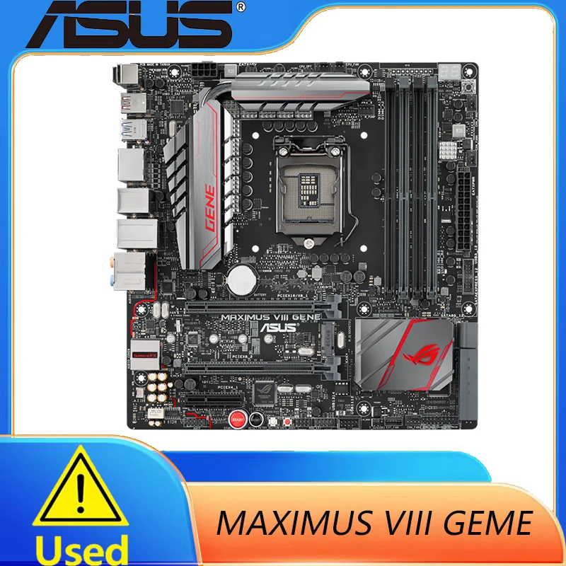 اللوحة الأم ASUS ROG MAXIMUS VIII GENE تدعم i7-7700K i7-6700K i5-7600K i5-6600K CPU 4 × DDR4 64GB M.2 LGA1151 PCIe3.0 Micro ATX