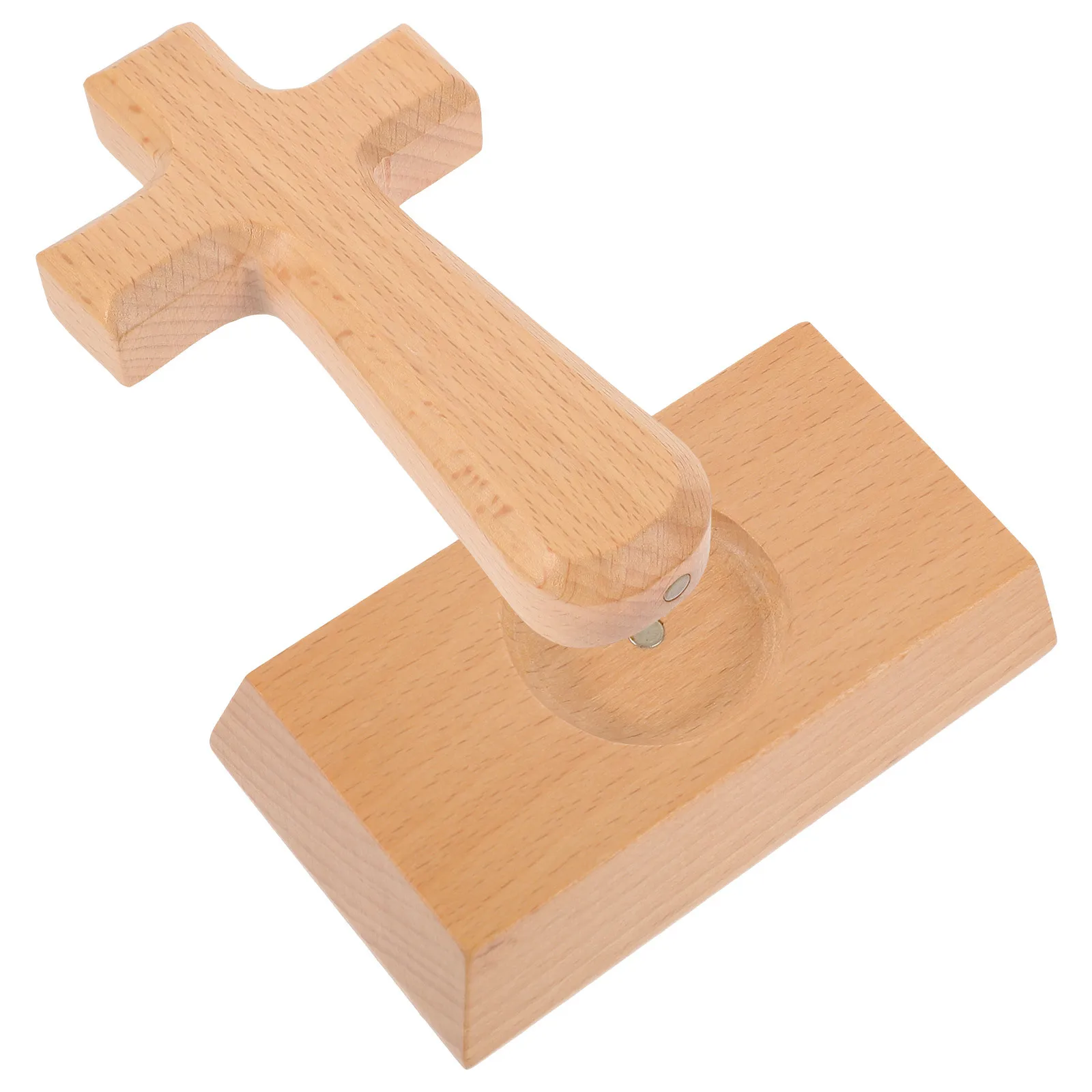 

Traditional Cross Design Natural Beech Wood Desktop Cross for Indoor Decor Bedroom Study Room Decoration Spiritual Display Art