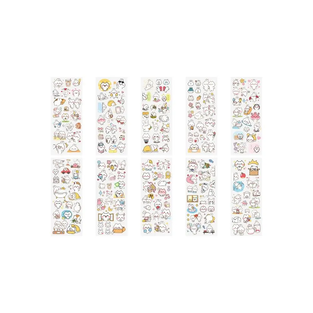 

20pcs Cute Cartoon Patterns PVC Sticker DIY Scrapbooking Notebook Decoration Diary Pet Planet Water Bottle Decor Children