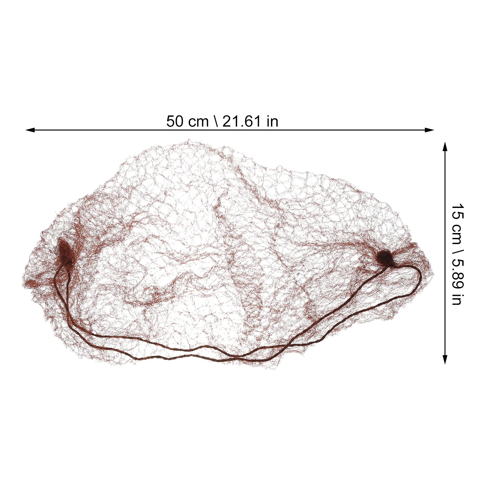 100pcs Hair Net Mesh Elastic Edge Invisible Hairnets Brown Disposable Bun Cover for Dance Hair Net Multiuse