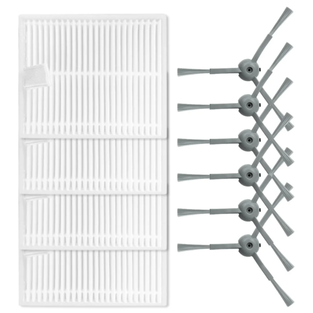 Reliable Maintenance and Improved Performance Side Brushes Filters for Lubluelu for l20 and For Honiture V8 Pro Robot Vacuum
