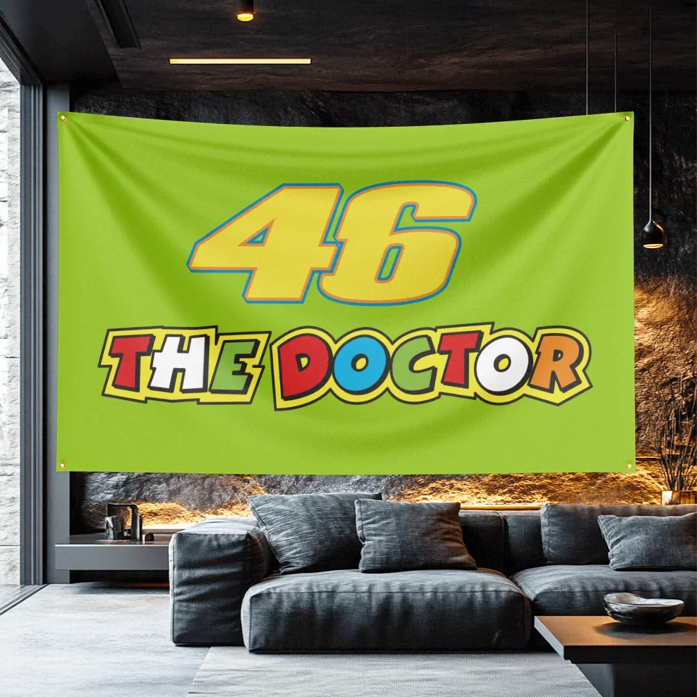 46 the Doctor Style Car Flag  Polyester Banner For Garage Wall Decor Auto Enthusiast Gift