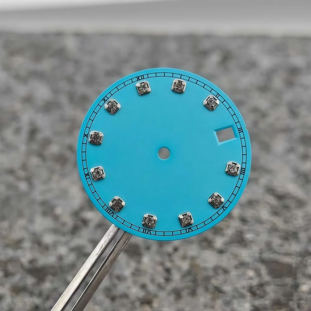28.5mm Watch Mod Part 12-Zodiac Dial for NH35 Compatible with NH34/4R35 Mechanical Movements; Custom Logo Support Available