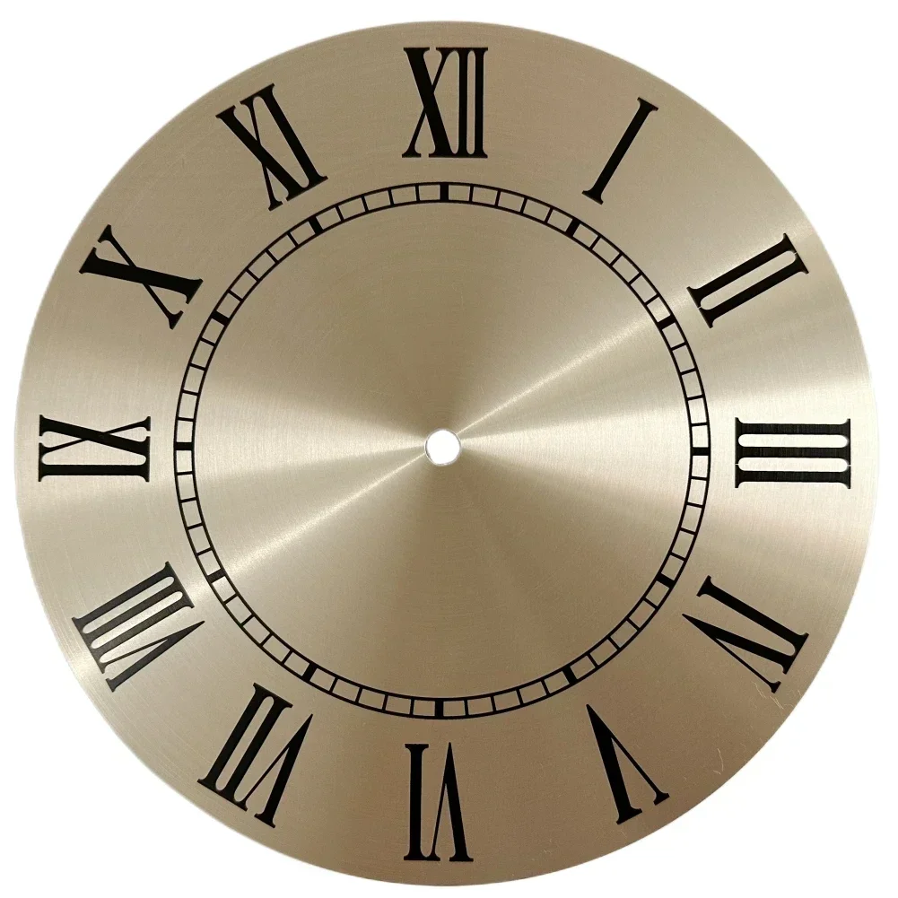 9.5 Inch 243mm Aluminium Metal Wall Clock Dial Face Replacement Roman Numeral For Large Wall Clocks Home Decoration