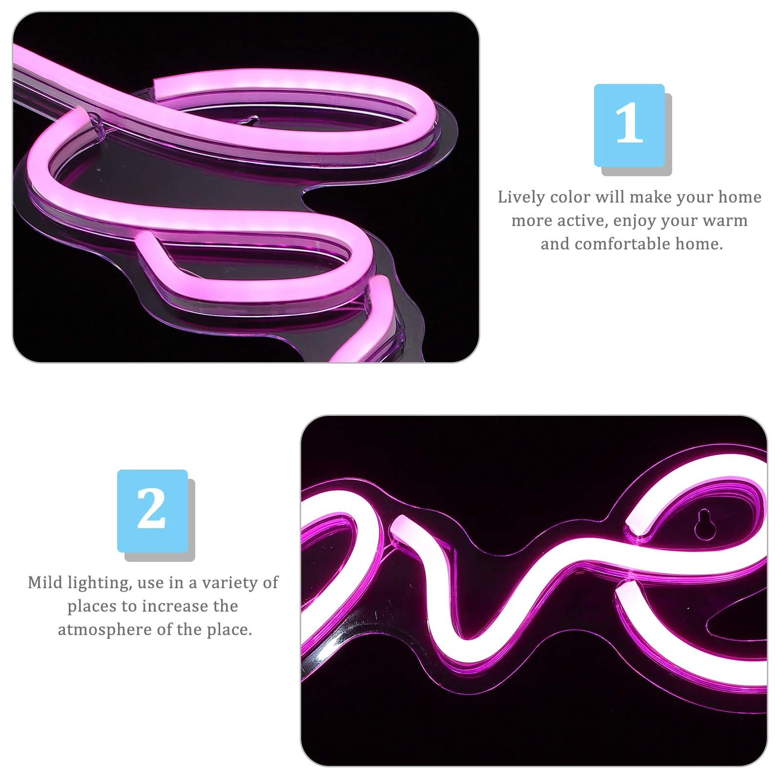 Luz de neón en forma de amor, decoración nocturna 3D, luz Led para dormitorio, sala de estar, oficina, fiesta, Festival, decoración de ambiente