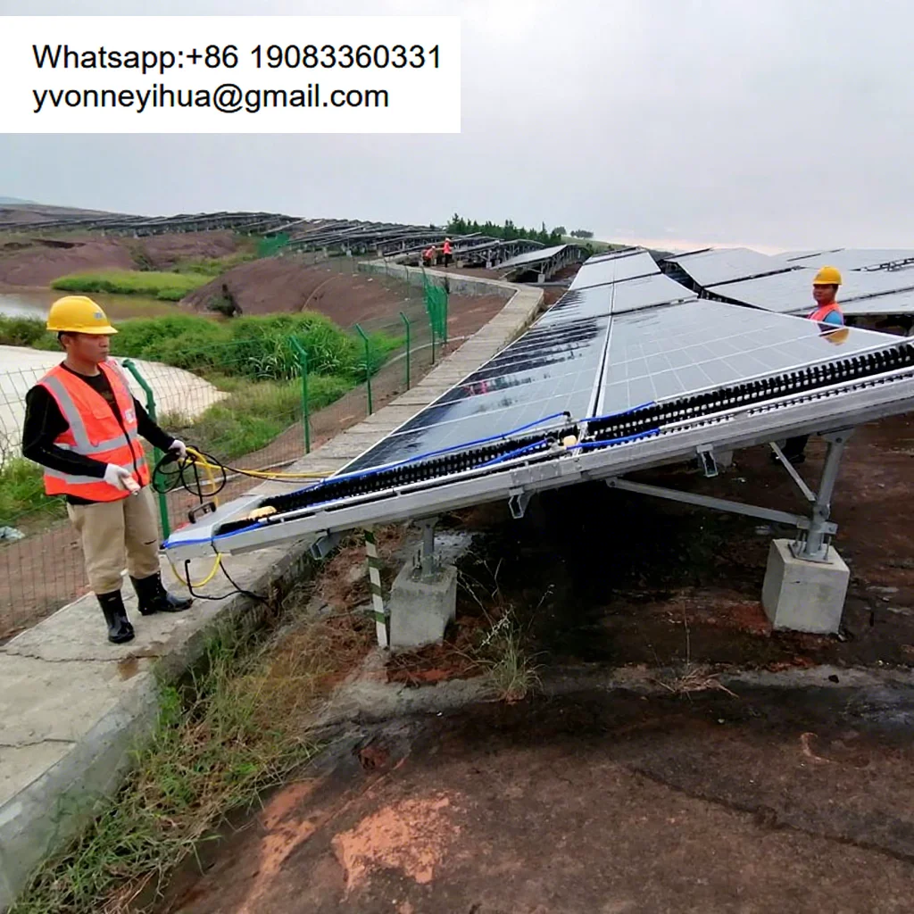 High Density Large Size Brush Solar Robot Solar PV Panel Autonomous Module Cleaning Robot With Brush With Good Wear Resistance