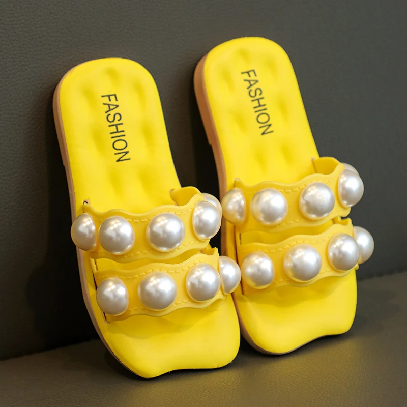 

Yellow Cute Girl Slippers Teens Summer Beach Children Shoes 2 to 3 4 5 6 7 8 9 10 11 12 Years Toddler Slipper 12 to 18 24 Months
