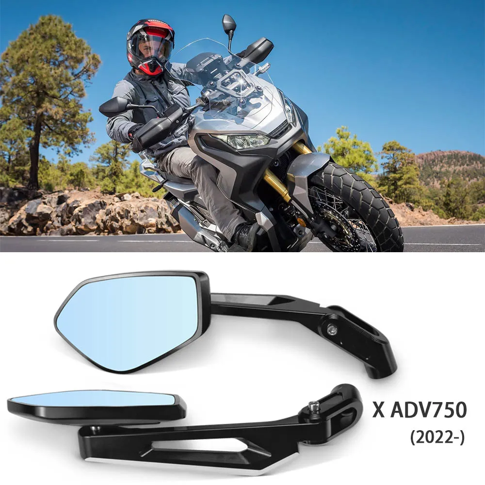 

Motorcycle Anti-glare Ultra-wide-angle Rearview Mirror For HONDA X ADV XADV 750 (2022-) CNC Aluminum Folding Mirror