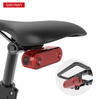 GACIRON 60LM Bicycle Rear Cargo Rack Light Smart Brake Warning Taillight Safety Warning LED Bike Frame Lamp 1200mAh Rechargeable