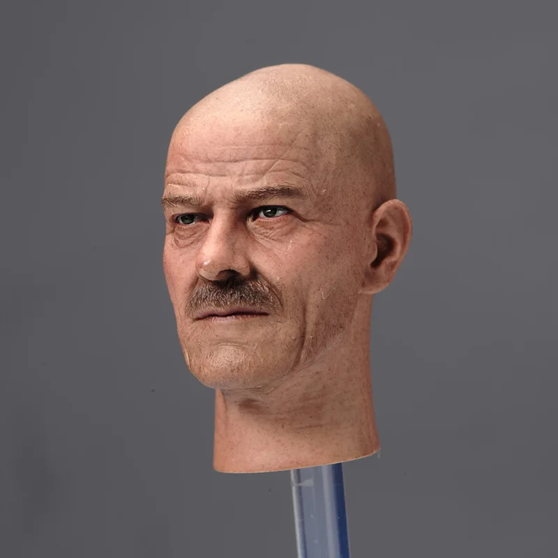 1/6 Scale Chemical Teacher Walter White Head Sculpt Model Fit for 12'' Hot Toys Action Figure