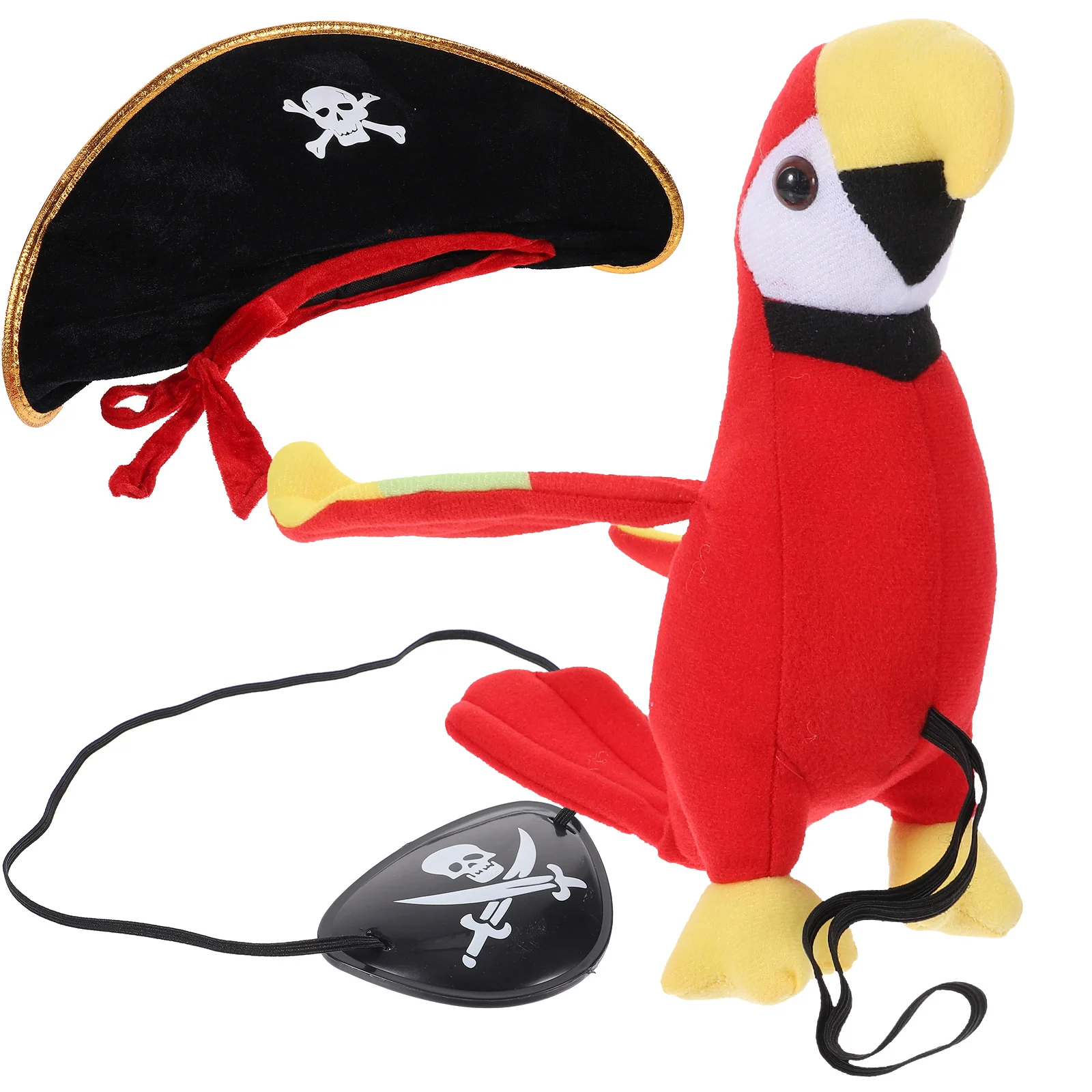 Makeup Costume Props Stuffed Parrot Man Halloween Toys Pp Cotton Pirate Creative Bird Ornament