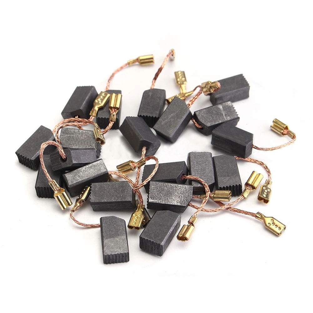 40Pcs/Set Motor Carbon Brushes Set Graphite Copper Carbon Brushes 6mm*8mm*14mm For Electric Drill Angle Grinder