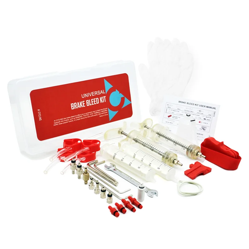 

A89E-Набор для прокачки масла гидравлического дискового тормоза велосипеда для SRAM, SHIMANO, MAGURA, необходимый инструмент для ремонта тормозов MTB и шоссейного велосипеда