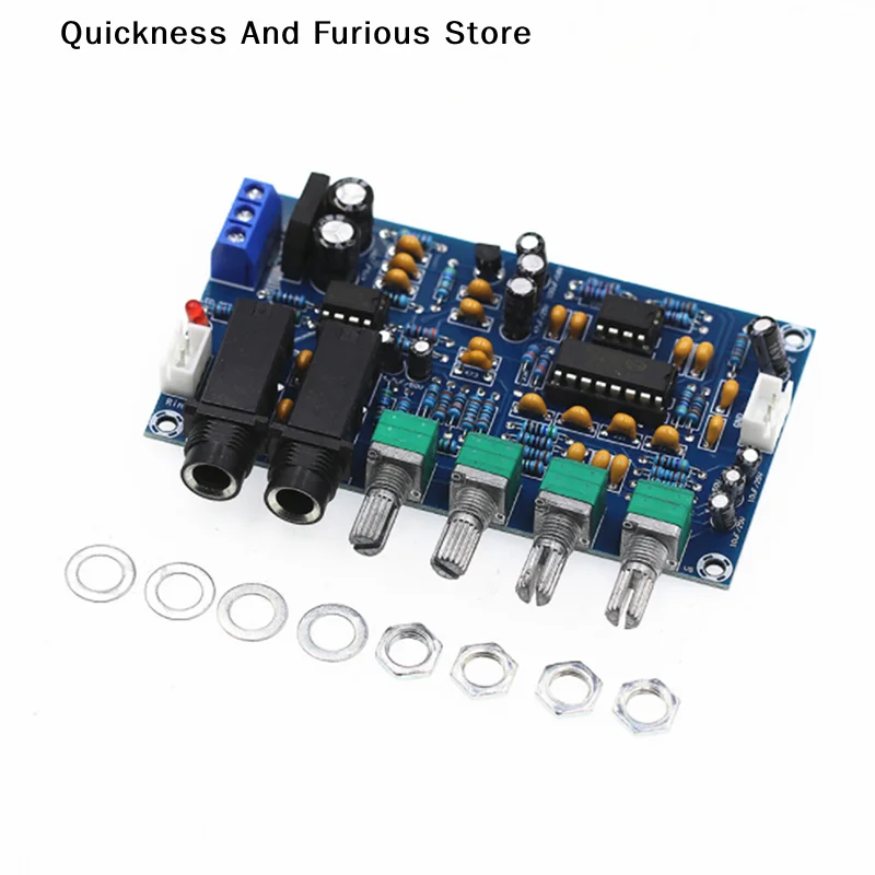 PT2399 Digital Microphone Amplifier Board Karaoke Reverberation Board Karaoke OK Amplifier Module Dual AC12V Electronic DIY PCB