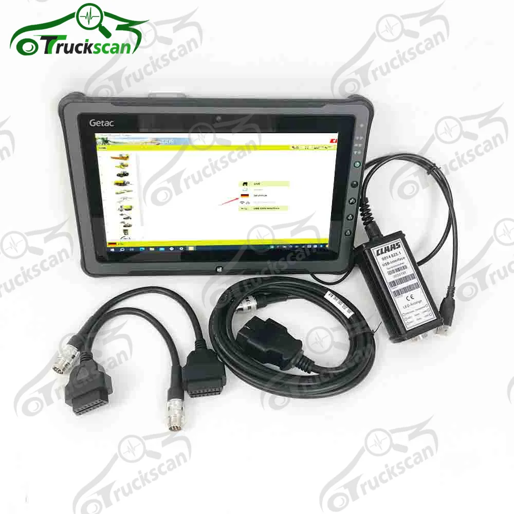 FOR CLAAS diagnostic tool interface CANBUS MetaDiag Agriculture constructiontruck excavator diagnostic tool+F110 tablet