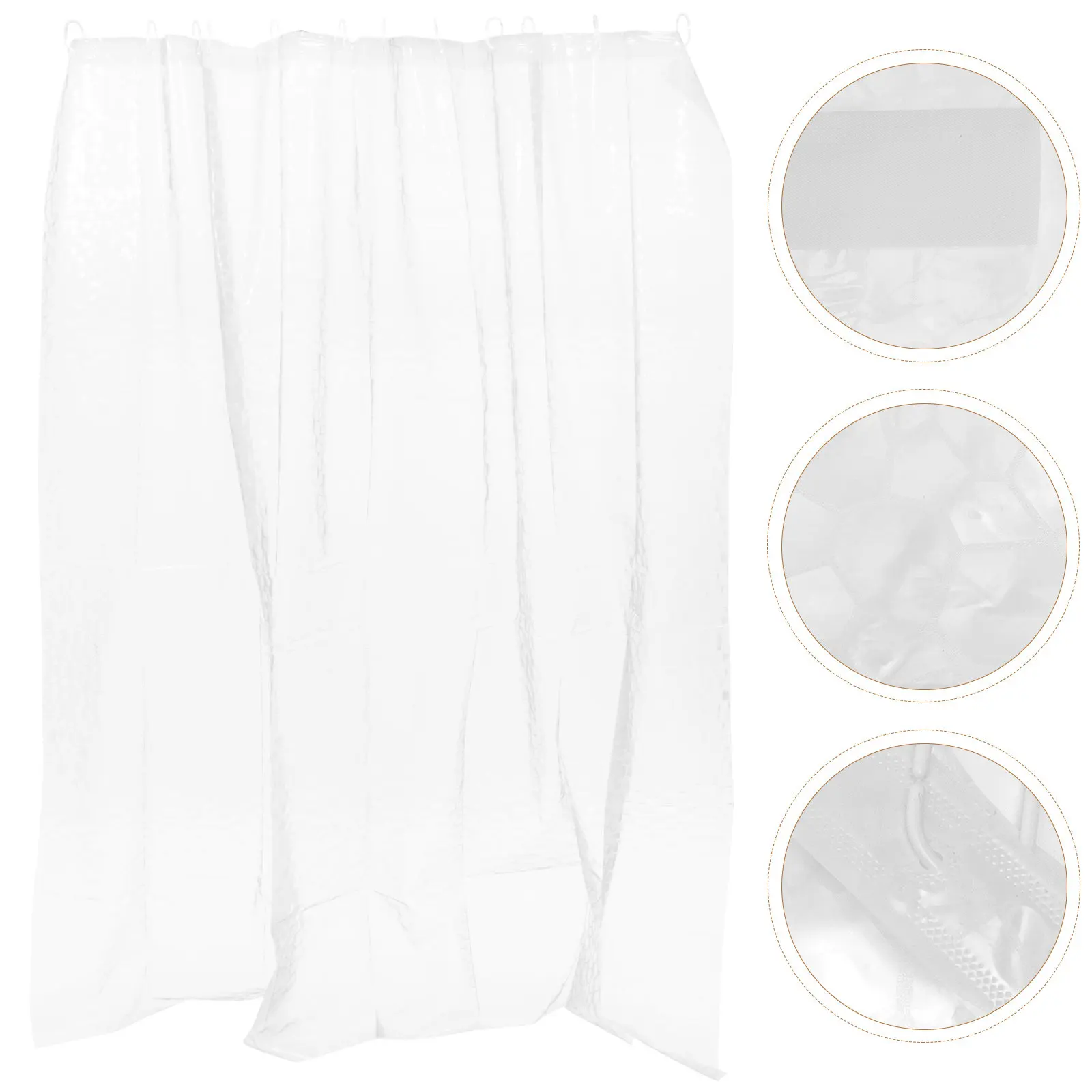 

Длинная шторка для душа из премиального материала PEVA, быстросохнущая, нетоксичная, для ванной, декоративный аксессуар для ванной комнаты