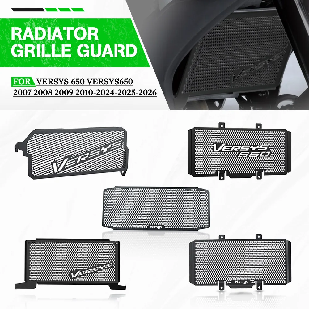 

Versys650 2026 Motorcycle Accessories Radiator Guard Grill Cover Protector Fit For Kawasaki Versys 650 2007 2008 2009 2010 2011+