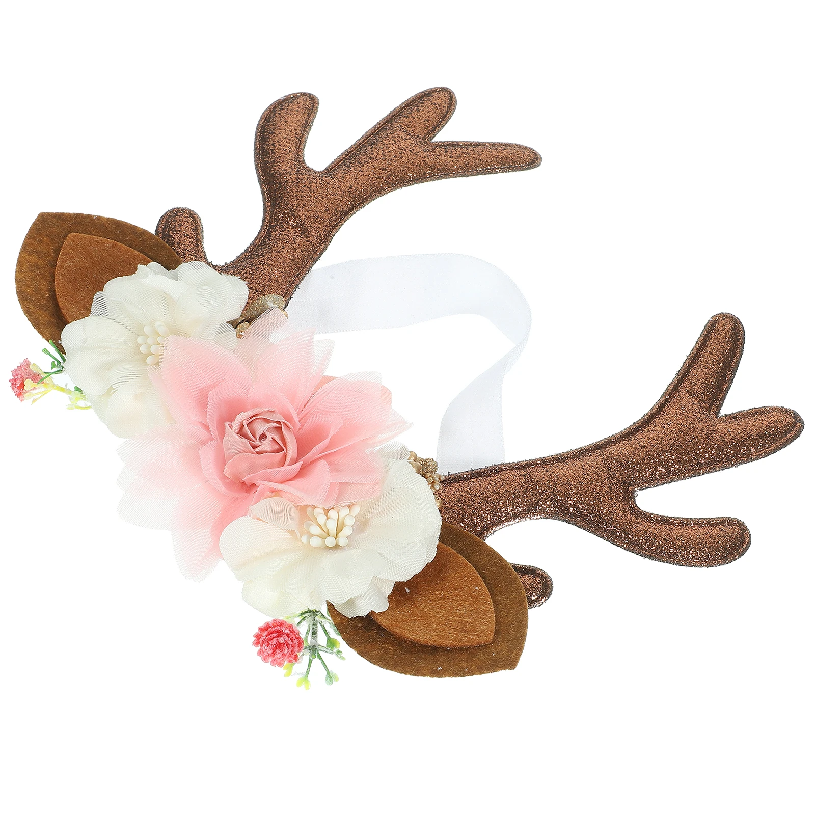 

Рождественский рог оленя, повязка на голову с эластичными рогами для маленьких девочек, милые легкие декоративные аксессуары для рождественской вечеринки, дня рождения