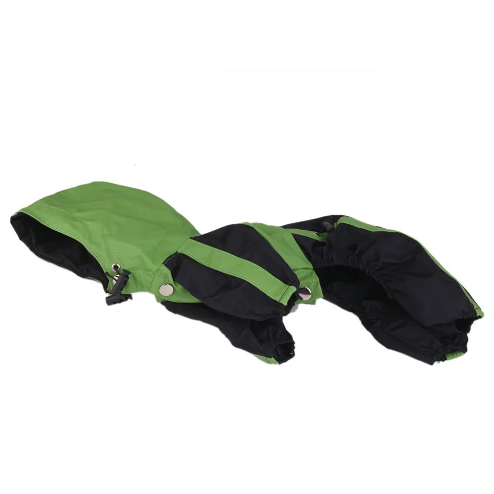 

Pet Dog Raincoat Hooded Waterproof Button Closure Lightweight Easy to Wear Size S Green Dog Raincoat Waterproof Red Pet Clothing