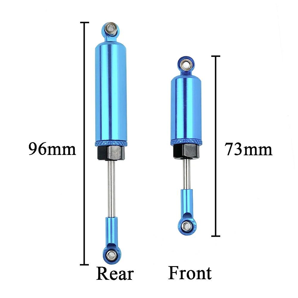 Metal Front & Rear Shock Alloy CNC 6061 For Wltoys 12428 12429 12423 FY 01 03 1/12 RC Car Upgrade Parts Accessories