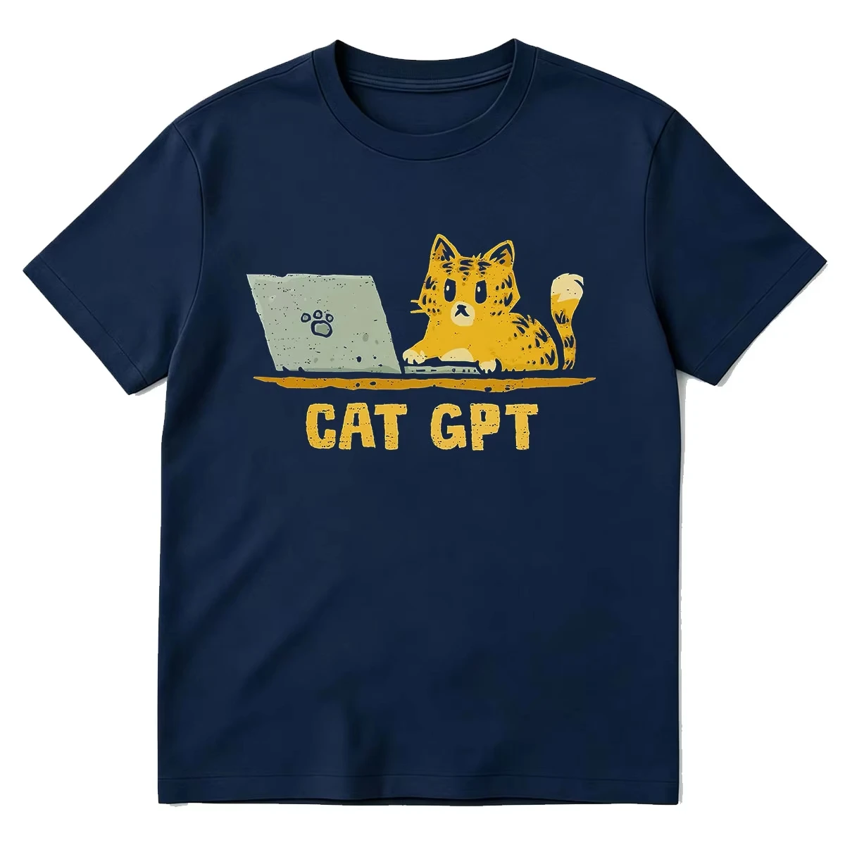 Funny Cat GPT Graphic T-shirt Men Women Clothing Fashion Vintage T-shirts Summer Cotton Casual Oversized Short Sleeve T Shirts