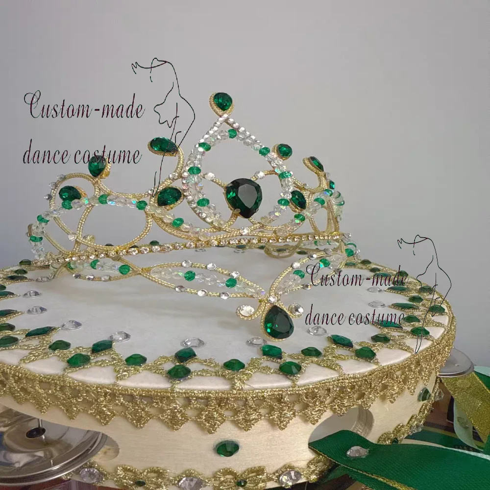 couronne-de-ballet-coiffure-verte-esmeralda-couronne-emeraude-diamants-dongzhou-importes-sur-mesure