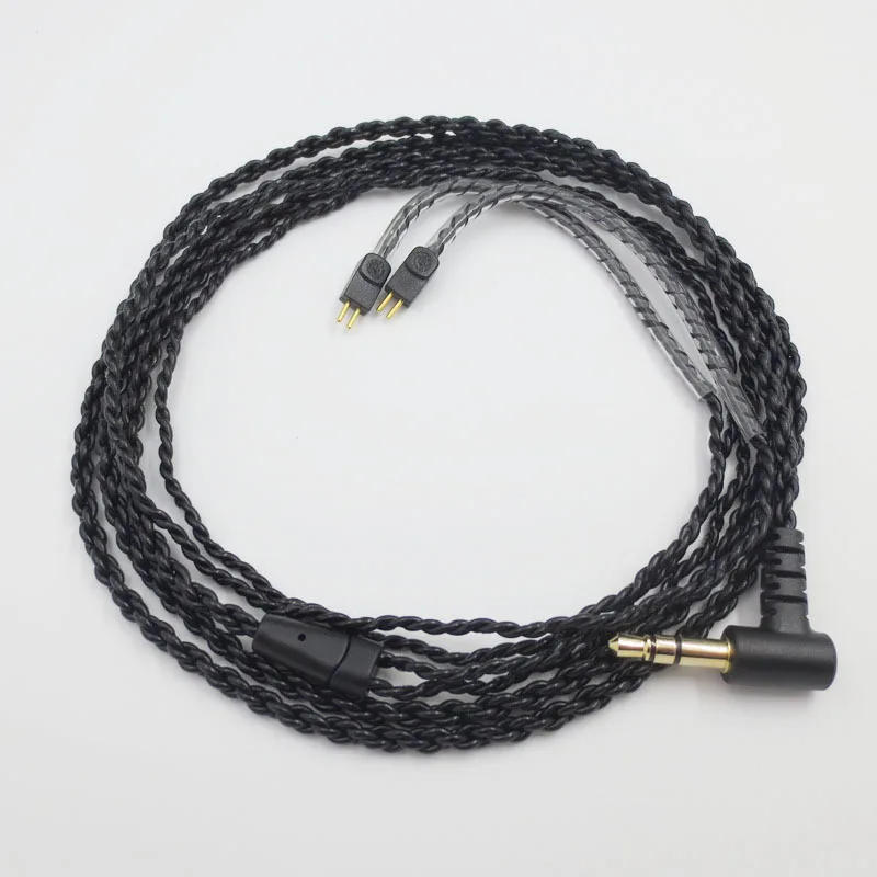 헤드폰 어댑터 0.78MM 2 핀 실버 도금 오디오 케이블 JH13 16 W4r UM3X 1964 헤드폰 4.19