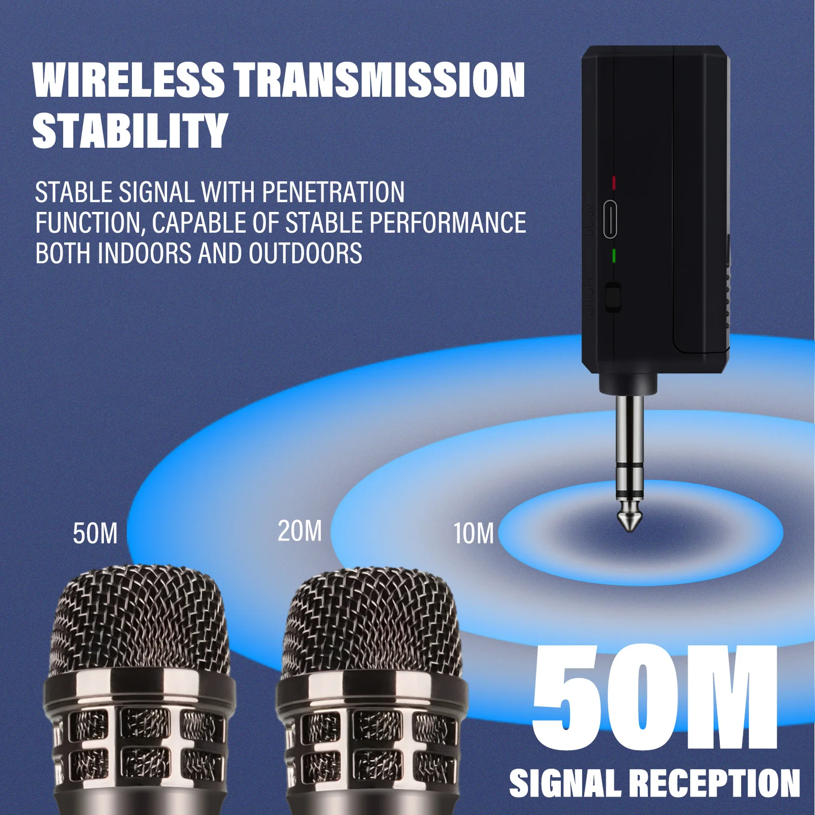 4PCS/2PCS/1PC Wireless Microphone 4 Channels UHF Professional Handheld Mic For Party Karaoke Professional Church Show Meeting