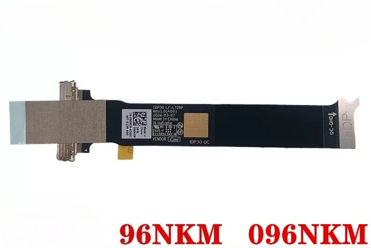 NNNNew for Dell XPS13 9340 (2024) XPS 13 9340 Screen Cable IDP30 QHD 2K LCD Screen Cable LF-L720P 96NKM 096NKM