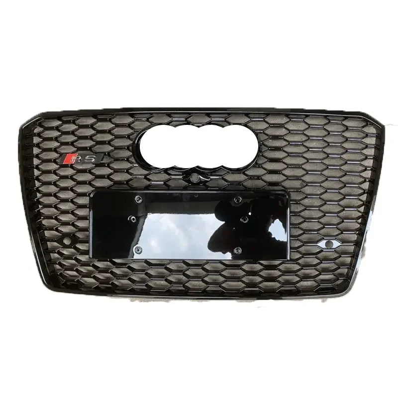 New Upgrade Automotive Parts A8 Refit To RS8 D4PA Honeycomb Mesh Grille for  A8 Grill 2015-2018