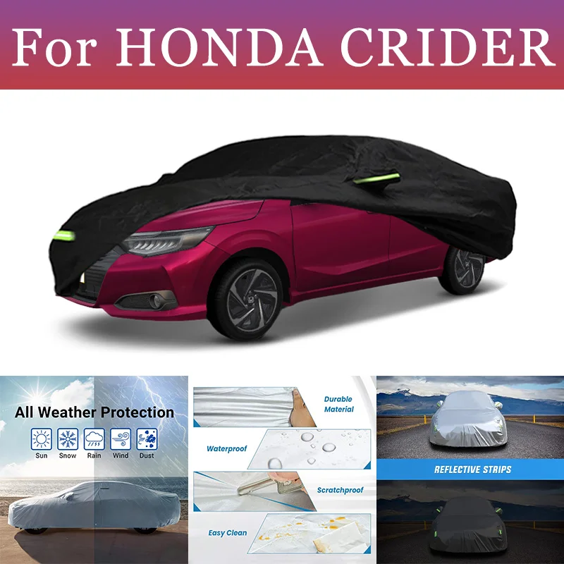

Для HONDA CRIDER внешний автомобильный чехол, уличная защита, полный автомобильный чехол, снежный чехол, солнцезащитный козырек, водонепроницаемые пылезащитные аксессуары