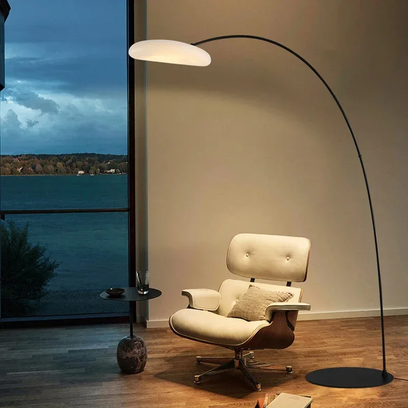 

DORIAN Fishing Floor Lamp Nordic Modern Family Living Room Beside The Sofa Creative LED Decorative Standing Light