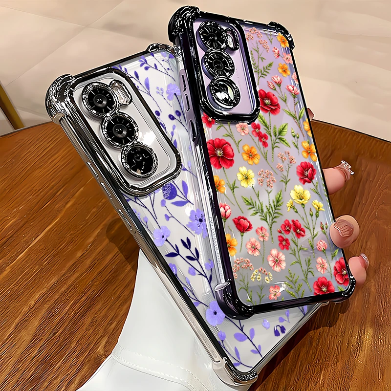 Oppo A78 - Watercolor Flower Pattern Phone Case For