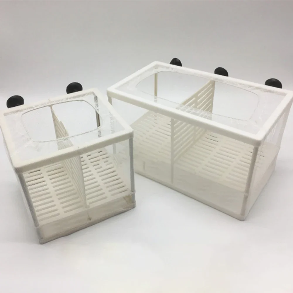 حوض السمك تربية الأسماك صندوق تربية الطفل الأسماك التفريخ عزل صافي صندوق خزان الأسماك معلقة حاضنة صندوق لوازم حوض السمك