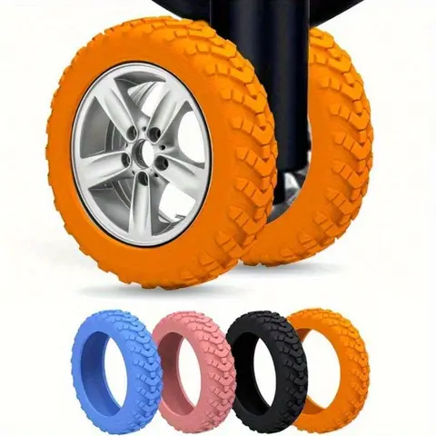 8-Piece Suitcase Wheel Covers, Luggage Wheel Protectors For 8-Wheel Swivel Suitcase Sets, Anti-Wear